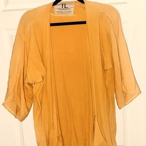 Mustard yellow cardigan